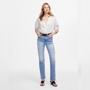 Madewell Women's Light Blue Straight Leg Jeans